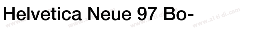 Helvetica Neue 97 Bo字体转换